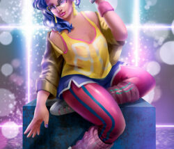 80er Jahre Pin Up Illustration