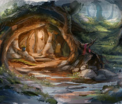 Point and Click Adventure Background Art / Hintergrundillustration